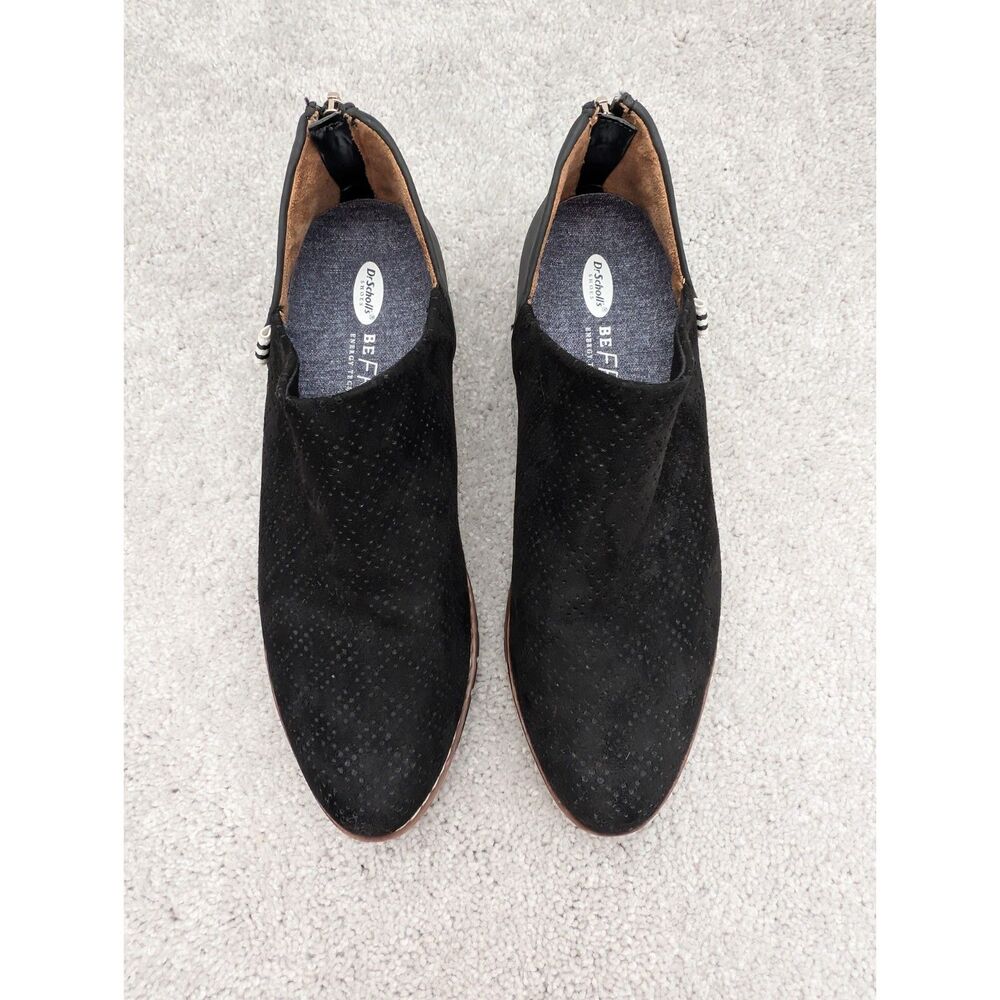 Dr. Scholl "Be Free" Insane Black Loafer Booties Black 7.5M